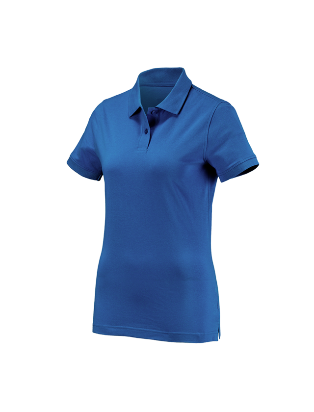 Themen: e.s. Polo-Shirt cotton, Damen + enzianblau