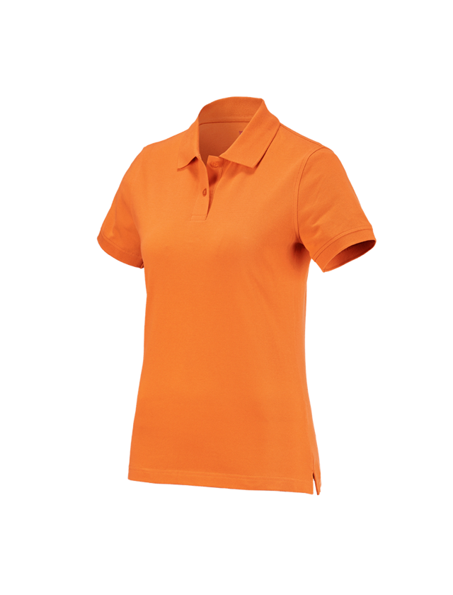 Installateur / Klempner: e.s. Polo-Shirt cotton, Damen + orange