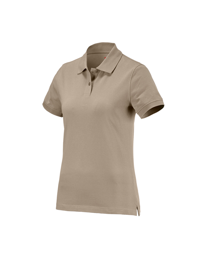 Shirts & Co.: e.s. Polo-Shirt cotton, Damen + lehm