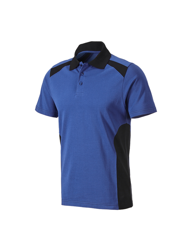 Schreiner / Tischler: Polo-Shirt cotton e.s.active + kornblau/schwarz 2