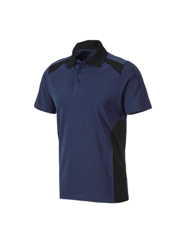 Themen: Polo-Shirt cotton e.s.active + dunkelblau/schwarz 2