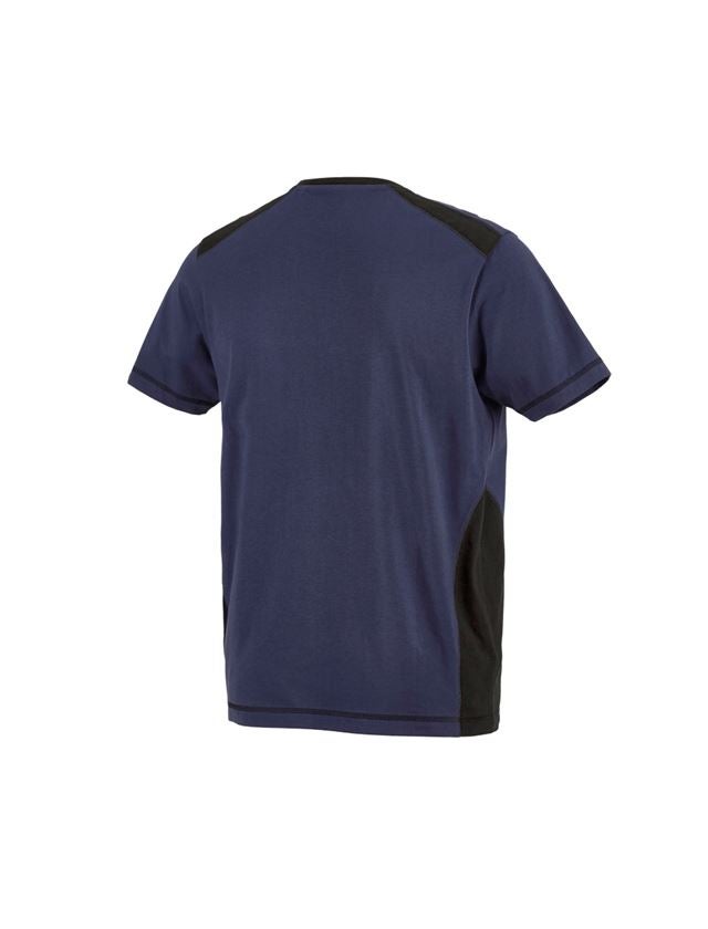 Shirts & Co.: T-Shirt cotton e.s.active + dunkelblau/schwarz 2