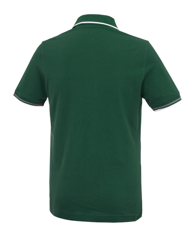 Installateur / Klempner: e.s. Polo-Shirt cotton Deluxe Colour + grün/aluminium 1