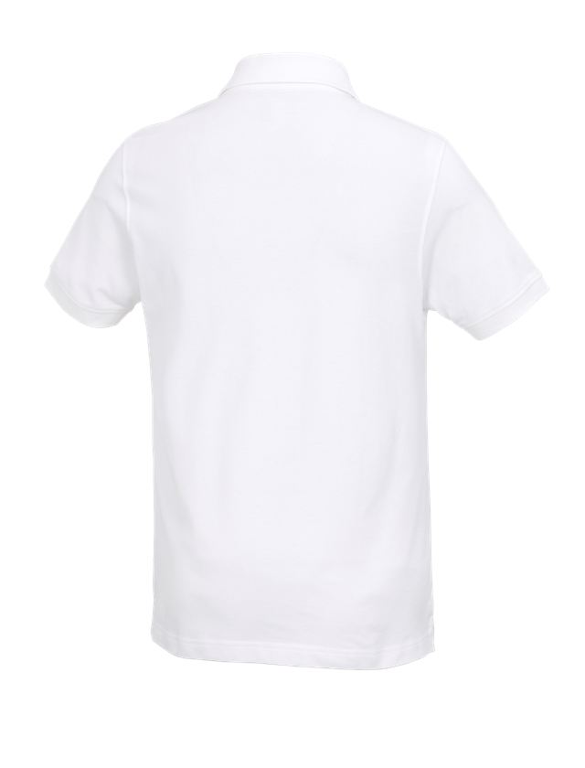 Shirts & Co.: e.s. Polo-Shirt cotton Deluxe + weiß 3