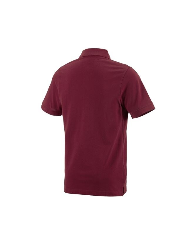 Shirts & Co.: e.s. Polo-Shirt cotton + bordeaux 1