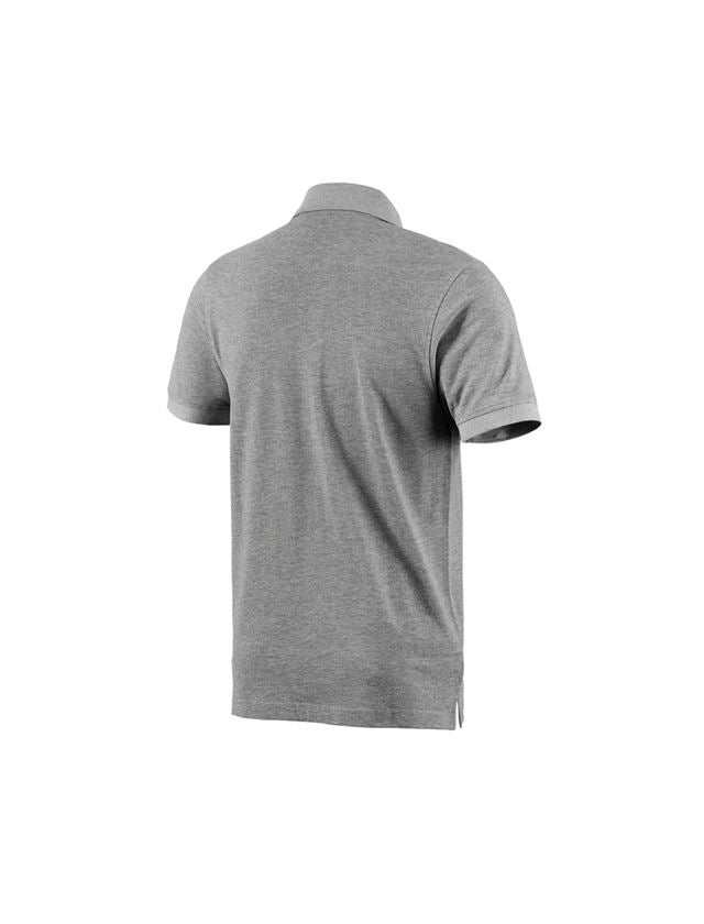 Shirts & Co.: e.s. Polo-Shirt cotton + graumeliert 3