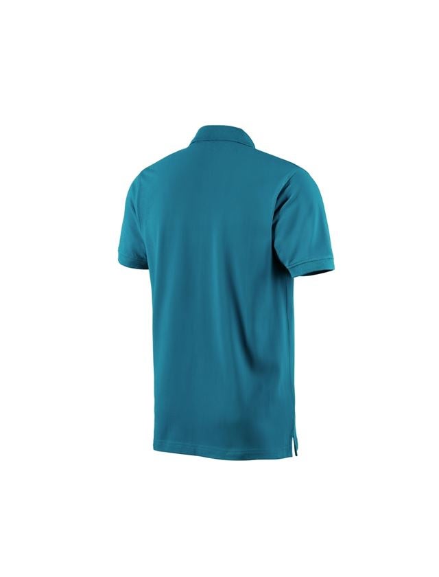 Shirts & Co.: e.s. Polo-Shirt cotton + petrol 1
