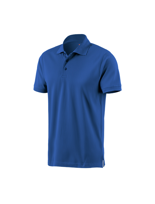 Themen: e.s. Polo-Shirt cotton + enzianblau