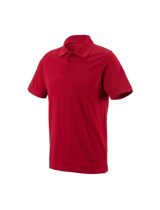 Themen: e.s. Polo-Shirt cotton + feuerrot