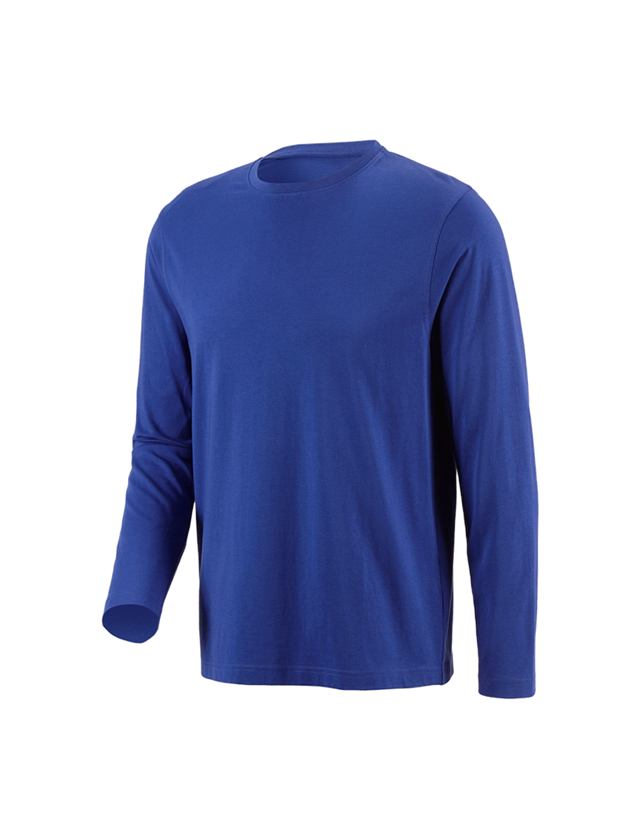 Shirts & Co.: e.s. Longsleeve cotton + kornblau