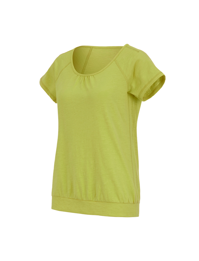Themen: e.s. T-Shirt cotton slub, Damen + maigrün