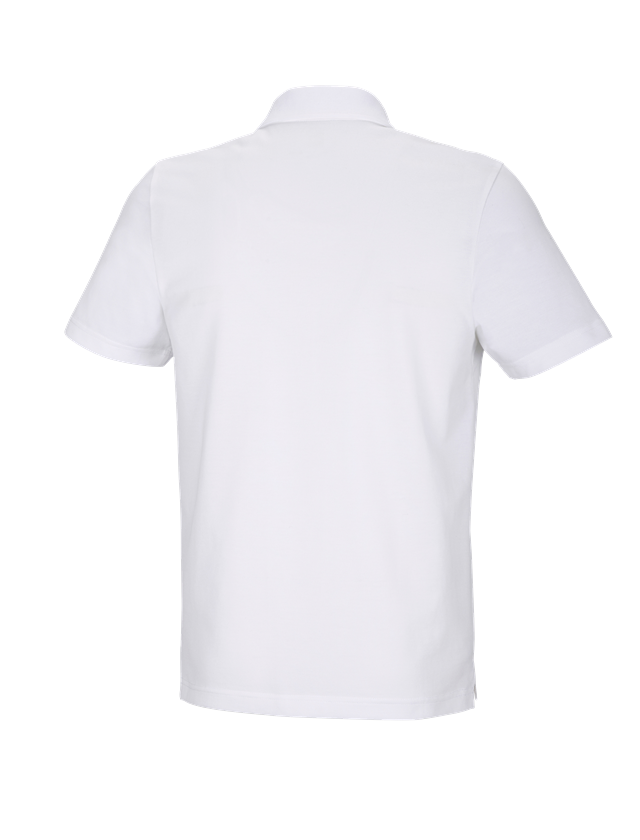 Galabau / Forst- und Landwirtschaft: e.s. Funktions Polo-Shirt poly cotton + weiß 3