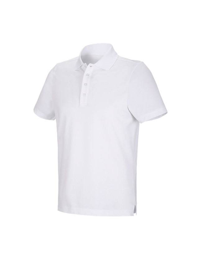 Galabau / Forst- und Landwirtschaft: e.s. Funktions Polo-Shirt poly cotton + weiß 2