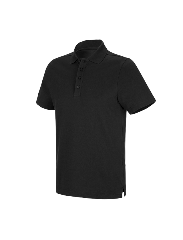 Schreiner / Tischler: e.s. Funktions Polo-Shirt poly cotton + schwarz