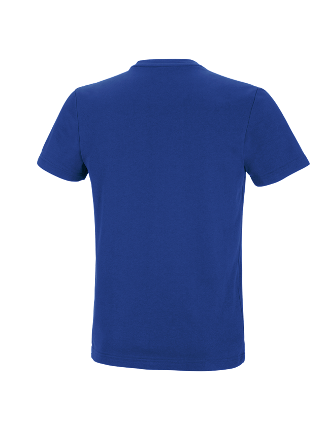 Shirts & Co.: e.s. Funktions T-Shirt poly cotton + kornblau 1