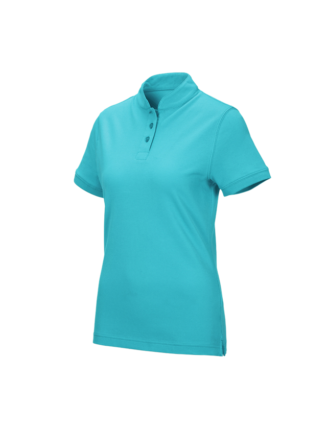 Shirts & Co.: e.s. Polo-Shirt cotton Mandarin, Damen + capri