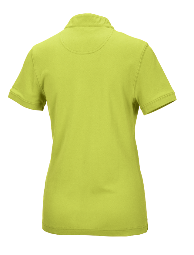 Shirts & Co.: e.s. Polo-Shirt cotton Mandarin, Damen + maigrün 1