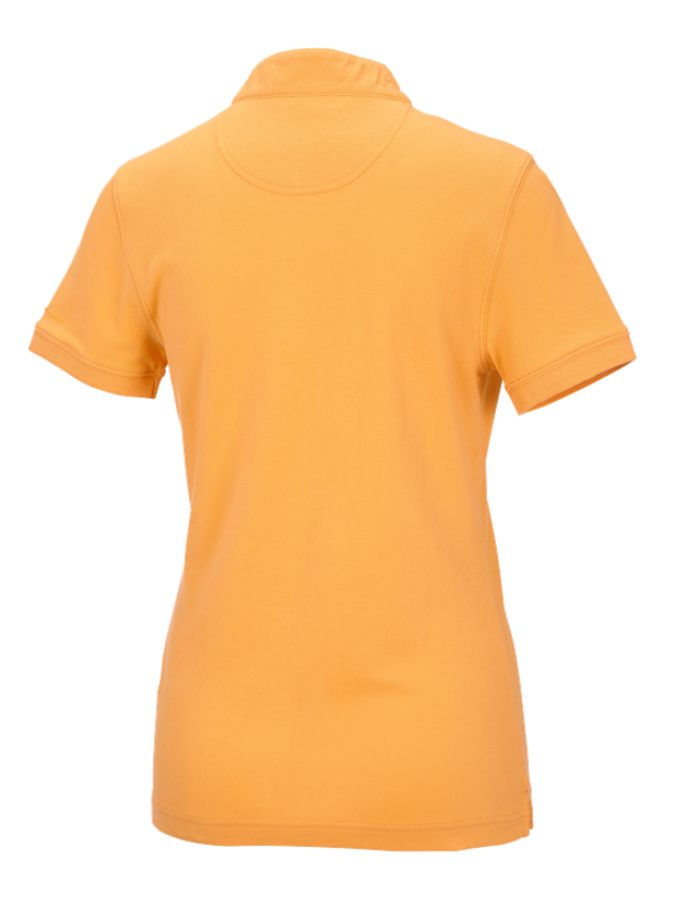 Shirts & Co.: e.s. Polo-Shirt cotton Mandarin, Damen + hellorange 1