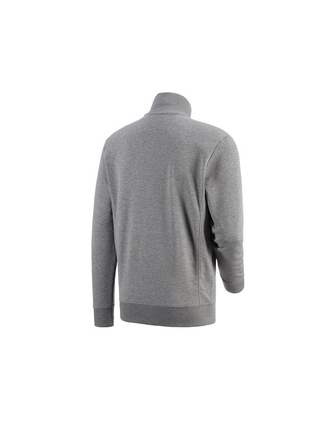 Shirts & Co.: e.s. Sweatjacke poly cotton + graumeliert 1