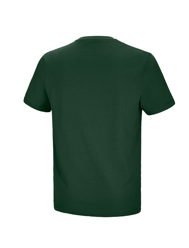 Shirts & Co.: e.s. T-Shirt cotton stretch Pocket + grün 1