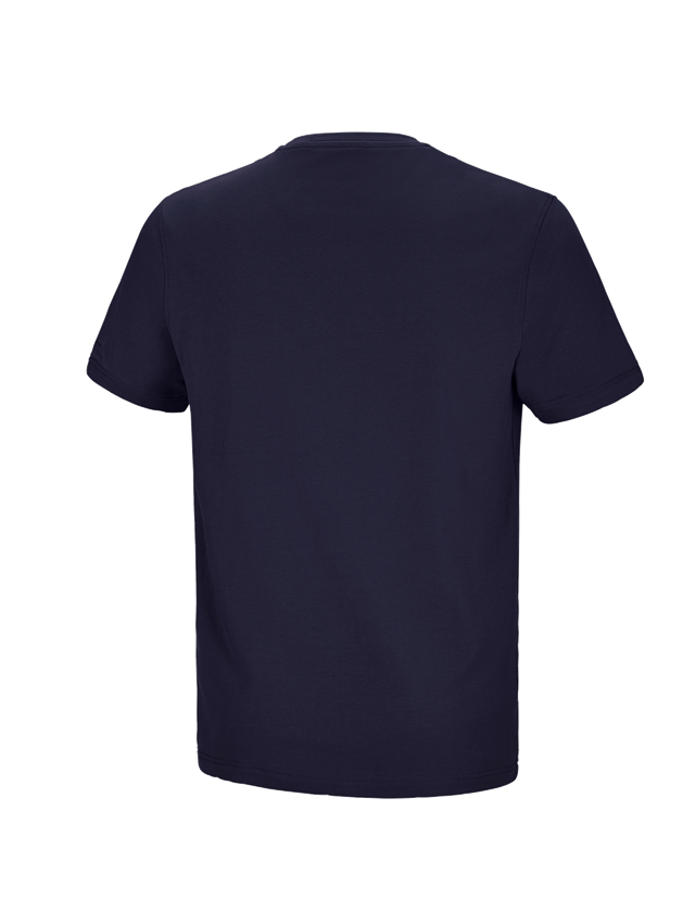 Shirts & Co.: e.s. T-Shirt cotton stretch Pocket + dunkelblau 3