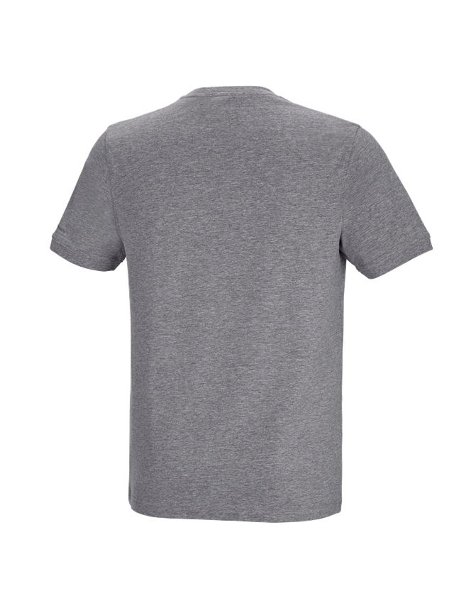 Shirts & Co.: e.s. T-Shirt cotton stretch Pocket + graumeliert 1