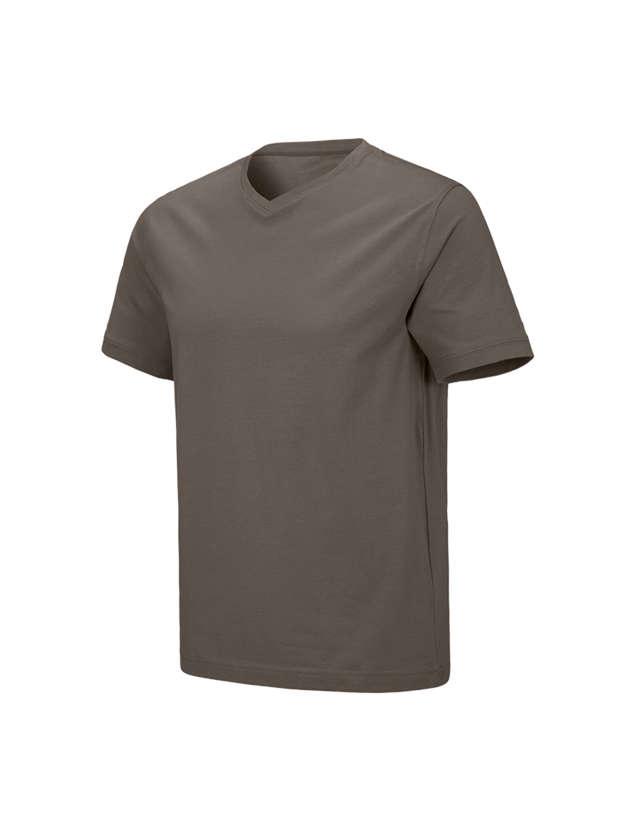 Shirts & Co.: e.s. T-Shirt cotton stretch V-Neck + stein 2