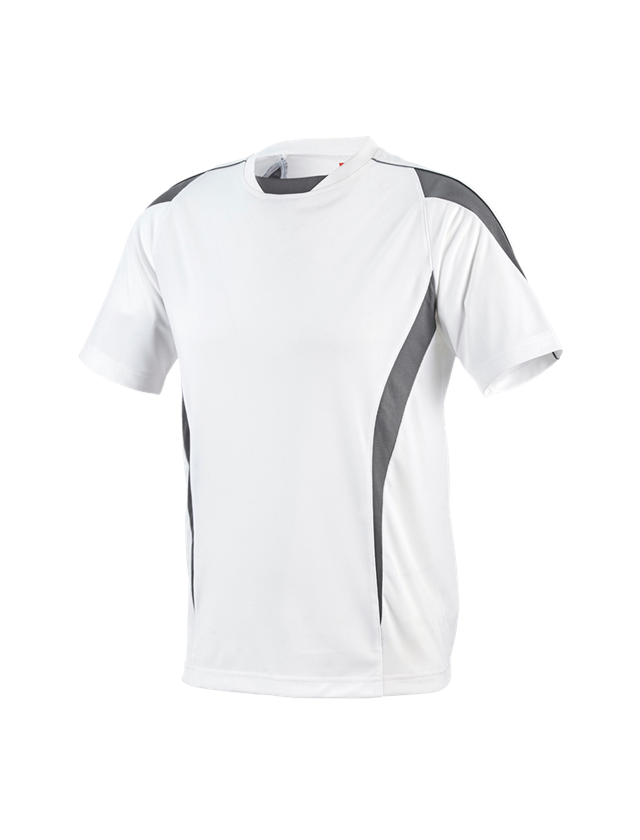 Shirts & Co.: e.s. Funktions-T-Shirt poly Silverfresh + weiß/zement 2