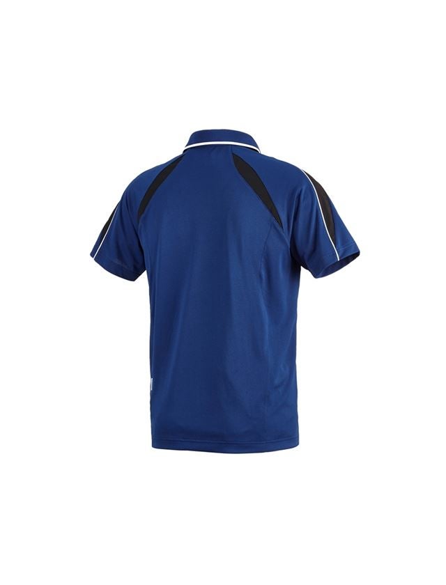 Shirts & Co.: e.s. Funktions Polo-Shirt poly Silverfresh + kornblau/schwarz 3
