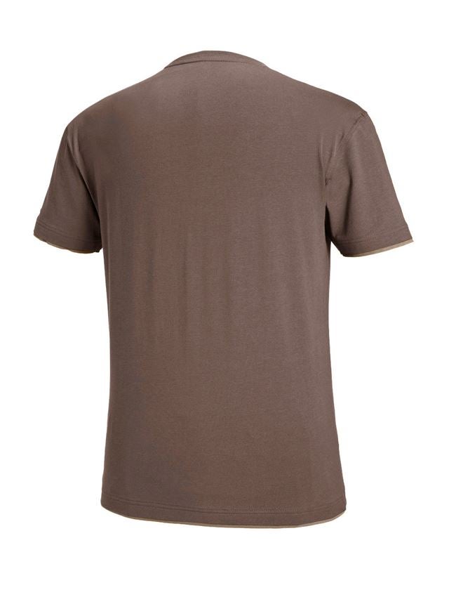 Installateur / Klempner: e.s. T-Shirt cotton stretch Layer + kastanie/haselnuss 3