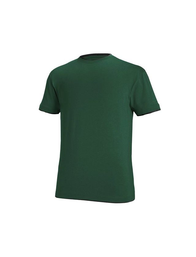 Galabau / Forst- und Landwirtschaft: e.s. T-Shirt cotton stretch Layer + grün/schwarz 2