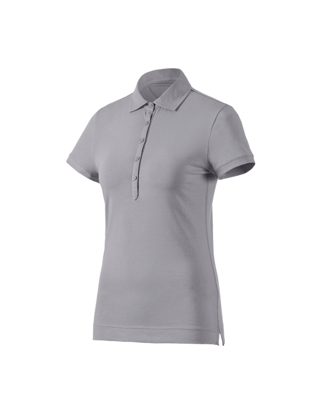 Installateur / Klempner: e.s. Polo-Shirt cotton stretch, Damen + platin