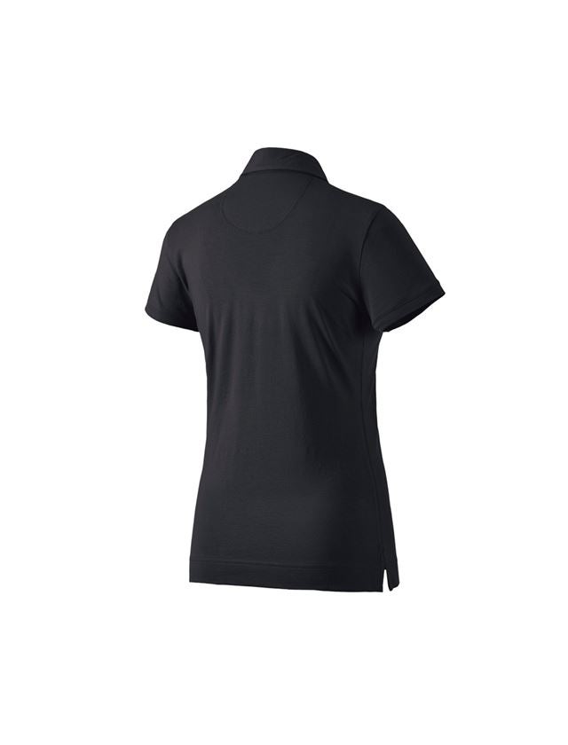 Schreiner / Tischler: e.s. Polo-Shirt cotton stretch, Damen + schwarz 1