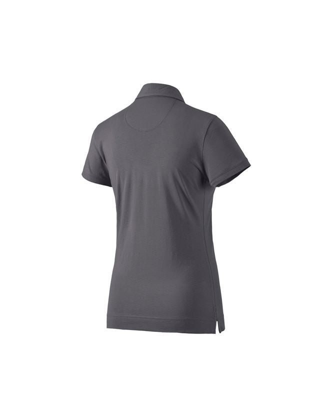 Shirts & Co.: e.s. Polo-Shirt cotton stretch, Damen + anthrazit 3