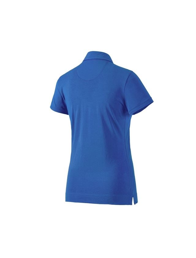 Installateur / Klempner: e.s. Polo-Shirt cotton stretch, Damen + enzianblau 1