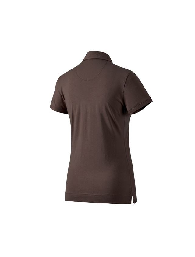 Installateur / Klempner: e.s. Polo-Shirt cotton stretch, Damen + kastanie 1