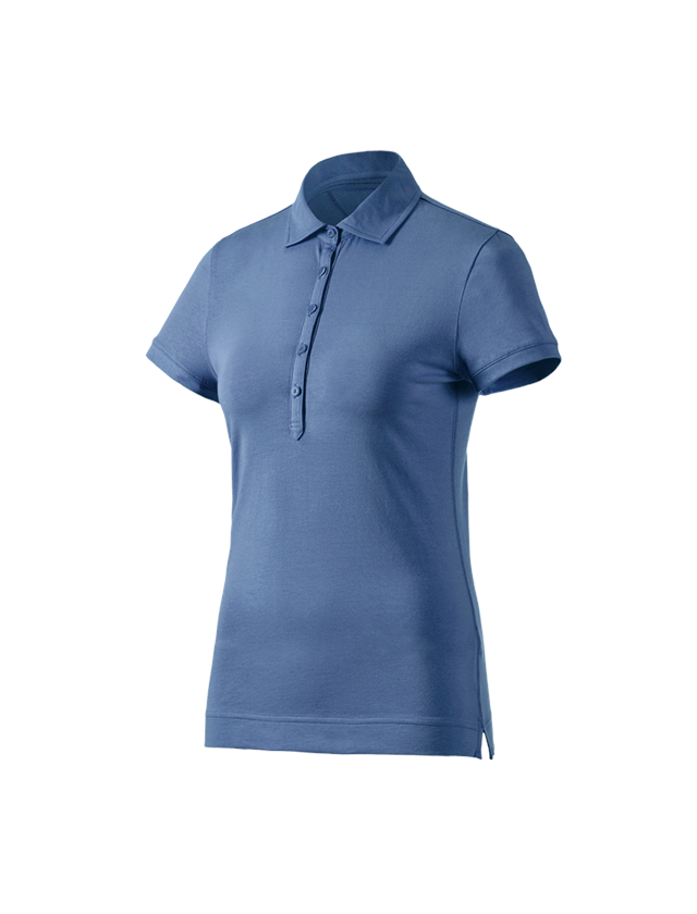 Shirts & Co.: e.s. Polo-Shirt cotton stretch, Damen + kobalt 2
