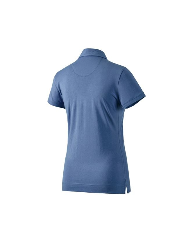 Shirts & Co.: e.s. Polo-Shirt cotton stretch, Damen + kobalt 3