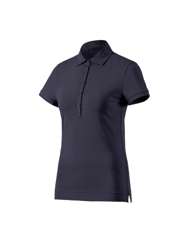 Installateur / Klempner: e.s. Polo-Shirt cotton stretch, Damen + dunkelblau