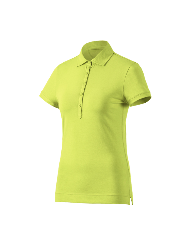 Installateur / Klempner: e.s. Polo-Shirt cotton stretch, Damen + maigrün