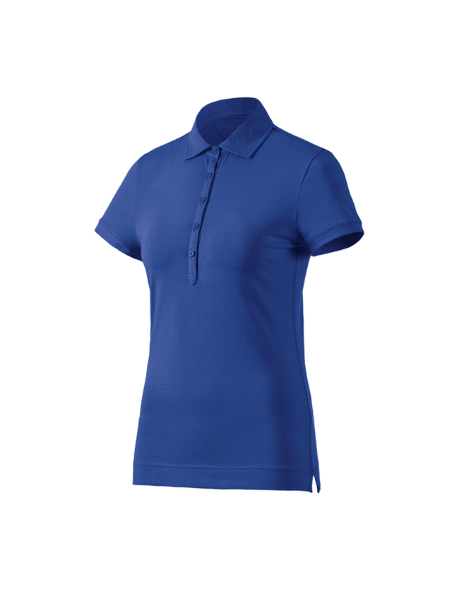 Schreiner / Tischler: e.s. Polo-Shirt cotton stretch, Damen + kornblau