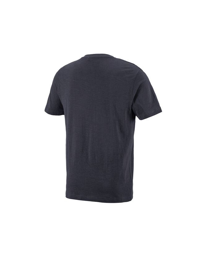 Installateur / Klempner: e.s. T-Shirt cotton slub V-Neck + saphir 1