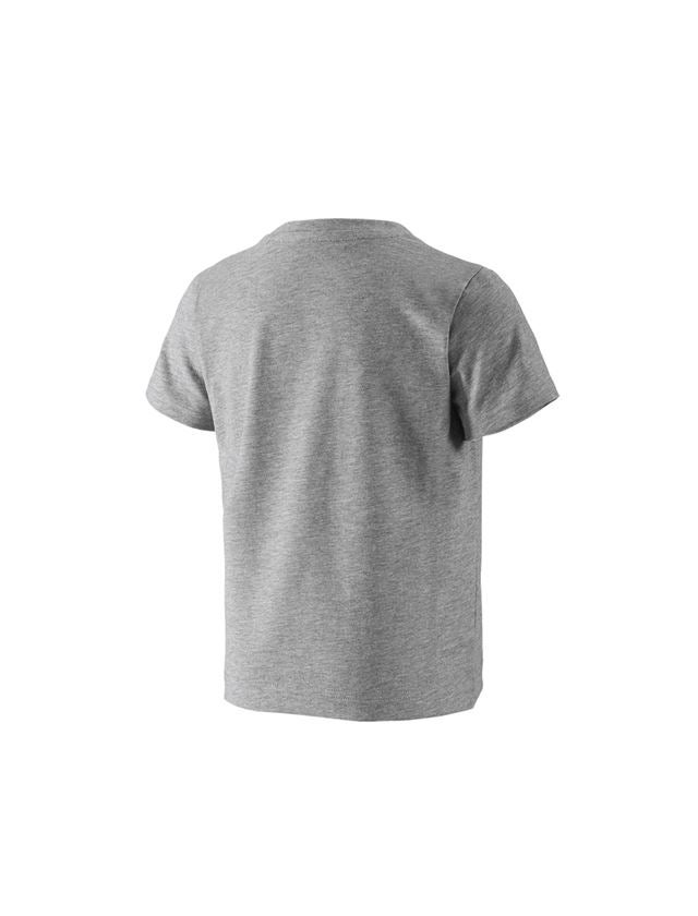 Shirts & Co.: e.s. T-Shirt 1908, Kinder + graumeliert/weiß 2