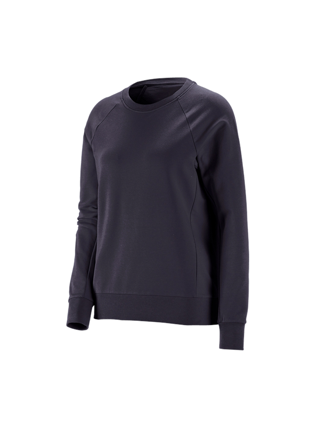 Geschenkideen: e.s. Sweatshirt cotton stretch, Damen + dunkelblau