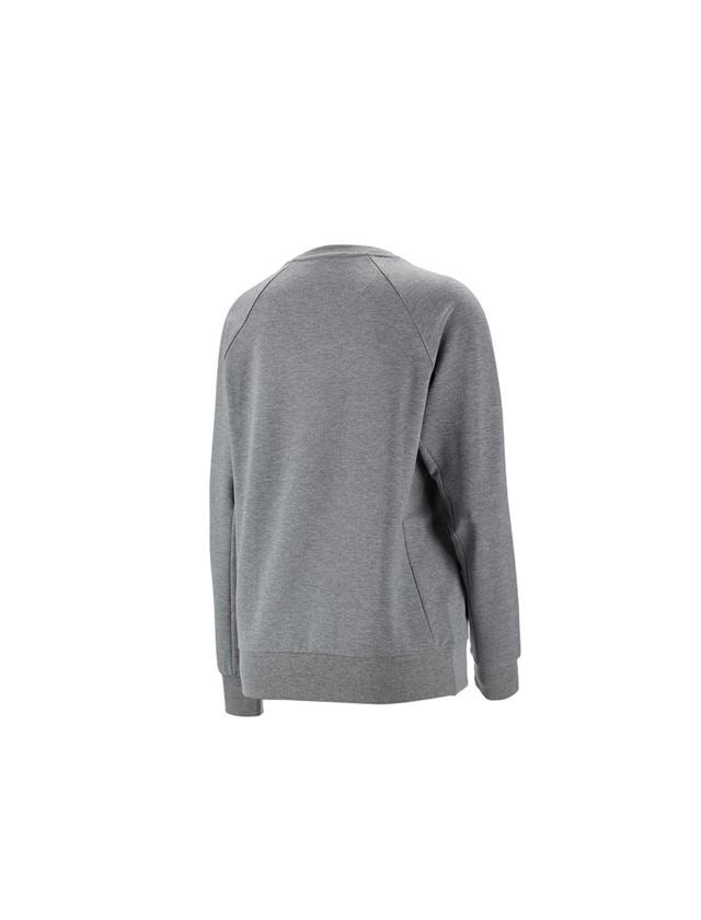 Shirts & Co.: e.s. Sweatshirt cotton stretch, Damen + graumeliert 1