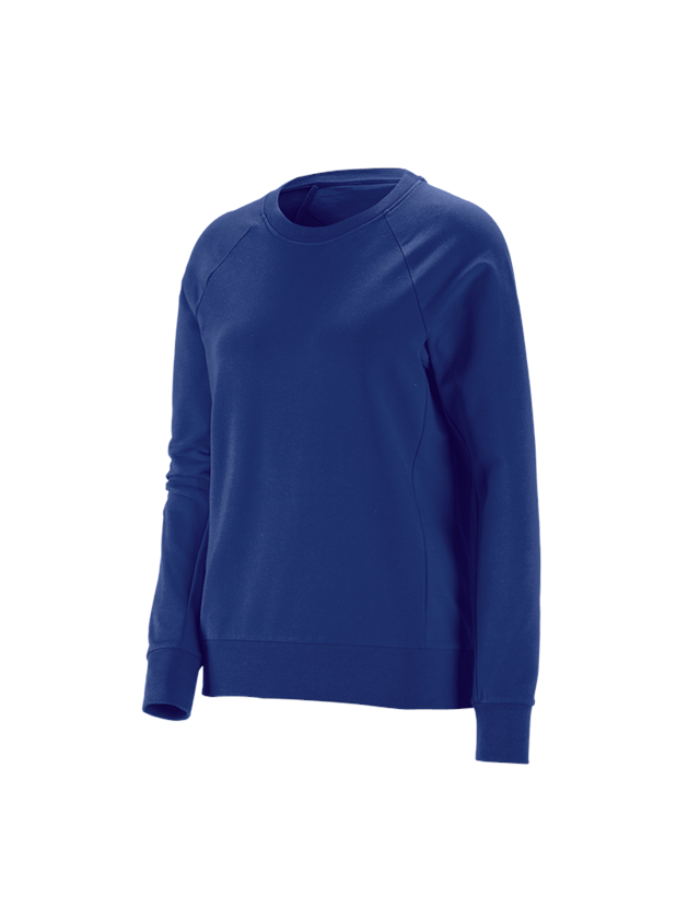 Shirts & Co.: e.s. Sweatshirt cotton stretch, Damen + kornblau