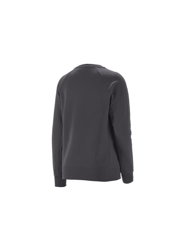 Shirts & Co.: e.s. Sweatshirt cotton stretch, Damen + anthrazit 1