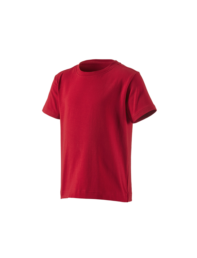 Themen: e.s. T-Shirt cotton stretch, Kinder + feuerrot