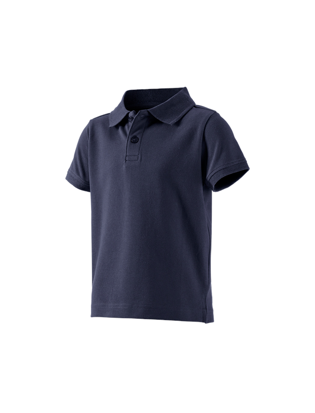 Themen: e.s. Polo-Shirt cotton stretch, Kinder + dunkelblau