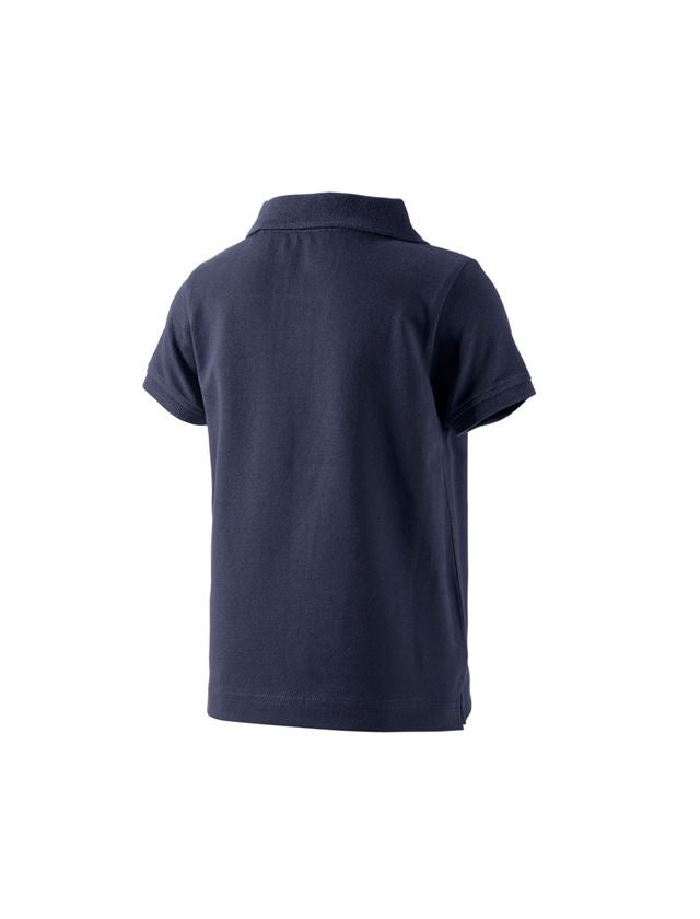 Shirts & Co.: e.s. Polo-Shirt cotton stretch, Kinder + dunkelblau 1